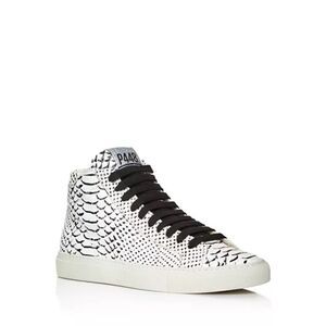 P448 Women's Star Snake Embossed High Top Sneakers Euro 40 USA 9.5